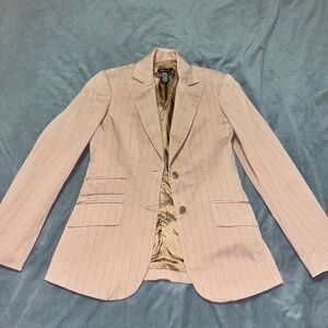 Pinstripe blazer suit jacket